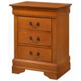thumbnail image 6 of Classic Solid Oak Nightstand with 3 Drawers – No Assembly, 6 of 8