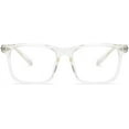 thumbnail image 5 of Classic Cross Non-prescription Clear Lens Eyeglasses for Man Women Thick Square Frame Eyewear, 5 of 5