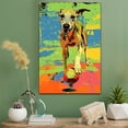 thumbnail image 2 of Whippet Dog Swimming Art Stretched Canvas Size 8x12 – Whippet Dog Playing Swimming Wall Art, Dog Lover Canvas, Sports Theme Decor for Living Room, 2 of 5