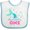 White and Blue, variant on Inktastic Mermaid Tail 1st Birthday Girls Baby Bib