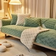 thumbnail image 3 of Ludlz Sofa Cover Elegant Soft Texture Short Velvet Plaid Design Plush Sofa Couch Cover Mat Home Decor for Bedroom, 3 of 8