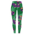 thumbnail image 4 of XIYON Leggings For Women High Waisted Tummy Control Sports Yoga Pants Colorful Printed Fashion Workout Yoga Pants, 4 of 4
