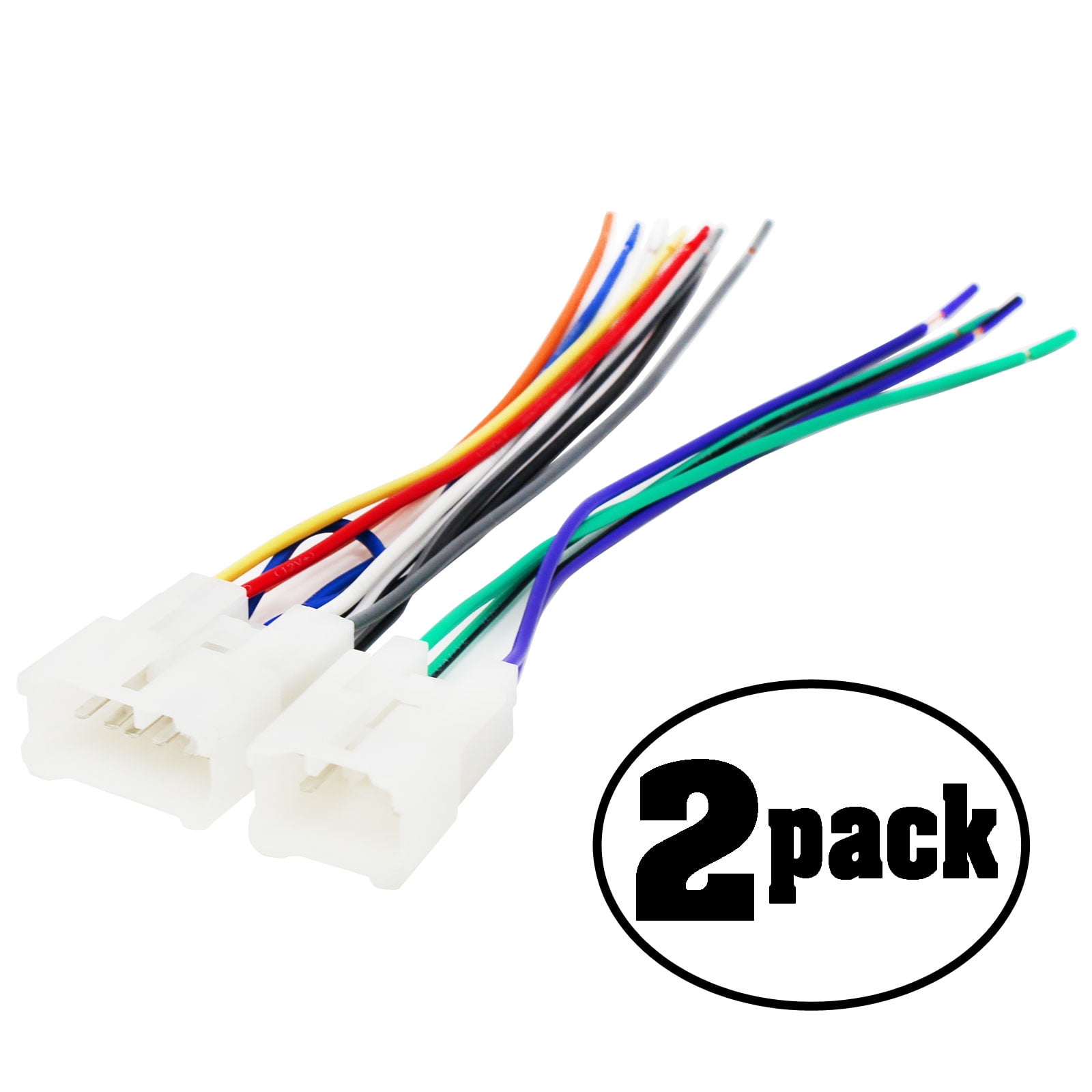 2-Pack Replacement Radio Wiring Harness for 2002 Toyota Echo Base Sedan  2-Door  - Car Stereo Connector | Walmart Canada