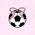 thumbnail image 4 of Inktastic Girls Soccer Ball Coquette Bow Girls Baby T-Shirt, 4 of 5