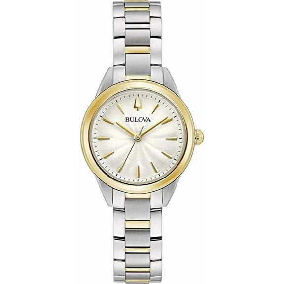 Bulova Women's Sutton Silver Dial Two Tone Quartz Watch 98L277