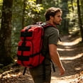 thumbnail image 5 of Heavy-Duty 20-25L Outdoor Hiking Backpack with Oxford Fabric and Multiple Compartments for Camping Travel and Outdoor Adventures, Black, 1 Pack, 5 of 5