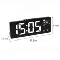 thumbnail image 2 of Bedside Table Number Clock Backlight Temperature Calendar Alarm Clock LED Digital Large Number Electronic Clock ORANGE, 2 of 8