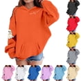 thumbnail image 2 of LRen Halloween Gifts for Girls Halloween Printed Halloween Themed Hooded Sweatshirts Long Sleeve Comfortable Loose Fit Sweatshirt Fall Winter Outfits, 2 of 4