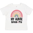 thumbnail image 3 of Inktastic My Auntie Loves Me Niece Rainbow Girls Toddler T-Shirt, 3 of 5