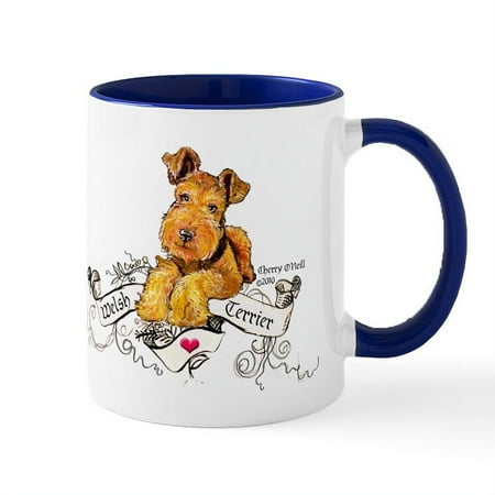 

CafePress - Welsh Terrier World - 11 oz Ceramic Mug - Novelty Coffee Tea Cup
