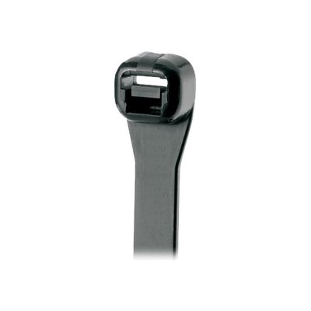 Panduit SG150I-C0 Super-Grip Attache de Câble, Nylon Résistant aux Intempéries 6.6, Section Intermédiaire, Pointe Courbée, Résistance à la Traction Mini 40lbs, Diamètre Max 1.5 Pouces, Épaisseur 040 Pouces, Largeur 126 Pouces, 6.2 Pouces