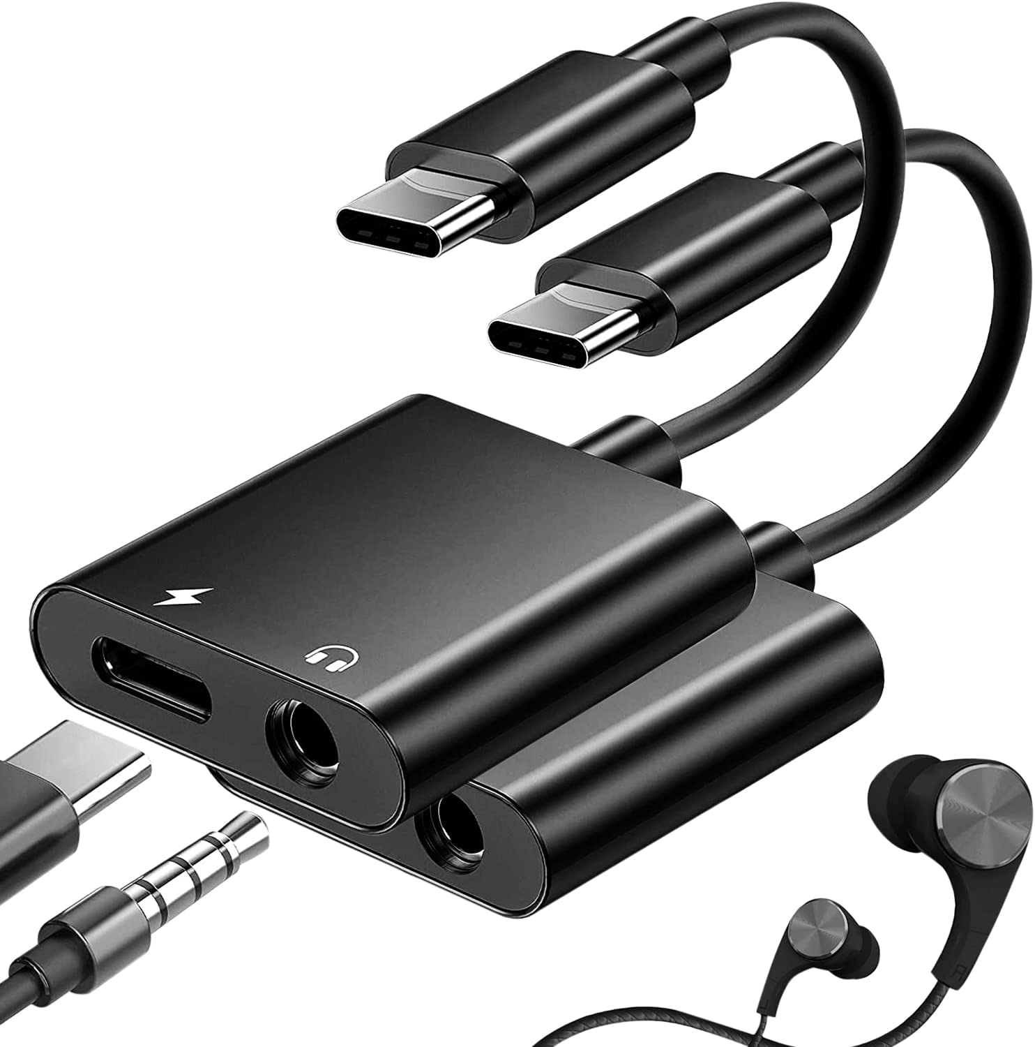 Adaptateur Lightning Vers USB-C Seminer - Pour Casque Audio IPhone/iPad | Pas De Charge, Contrôle Ligne Inclus - 10