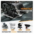 thumbnail image 6 of Wheelchair Ramp 2FT, Portable Folding Aluminum Wheel Chair Threshold Ramps for Home Steps Doorways, 800Lbs Capacity, 29Inch Width, Metallic/Black, 6 of 7
