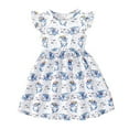thumbnail image 4 of Robe d'Été Décontractée pour Filles Robe Ligne A Mignonne Robe d'Été de Plage Robe de Soleil Fille 4-5 Ans, 4 of 4