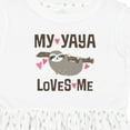 thumbnail image 4 of Inktastic My Yaya Loves Me Sloth Girls Toddler Dress, 4 of 5