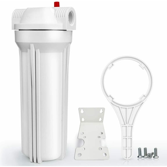 SimPure 10-Inch Whole House Water Filter Housing - 3/4"NPT Brass Port-Fit for 10" x 2.5" Filters