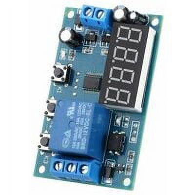 Módulo de interruptor de control de ciclo de retardo de tiempo multifunción Relé de temporización CC 12 V Yya-1
