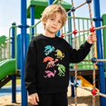 thumbnail image 6 of Gerichy Toddler Sweatshirt Kids Pullover Sweatshirts Boys Dinosaur Print Crewneck Long Sleeve Shirts Athletic Casual Tops 2T-12T, 6 of 6