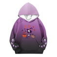 thumbnail image 3 of Makaor Fall Hoodies for Girls Boys Halloween Pullover Sweatshirts Gradient Long Sleeve Coats Fleece Clothes Pockets, 3 of 4