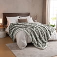 thumbnail image 3 of Cozylore Luxury Faux Fur Throw Blanket for Couch Super Thick Warm Long Fluff Fuzzy Blankets for Bedroom Living Room, 50" x 60", White, 3 of 7