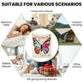 thumbnail image 5 of White Butterfly Gift For Friends Couples Encouragement Fleece Blanket Sofa Bed Travel Camping Polyester Throw Shipped From USA Soft Warm Comfortable Flannel Blanket Ideal For Family Friends Gift, 5 of 9