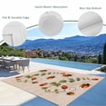 thumbnail image 3 of Ladybugs Eucalyptus Outdoor Rug for Patio/Deck/Porch, Non-Slip Large Area Rug 5 x 7 Ft, Spring Botanical Leaves Retro Indoor Outdoor Rugs Washable Area Rugs, Reversible Camping Rug Carpet Runner, 3 of 8