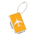 thumbnail image 3 of tzyudk Aluminium Alloy Luggage Tag For Suitcase Bag Tags For Baggage Handbag School Instrument Tag Label Travel Affordable Useful Gold Metal, 3 of 5