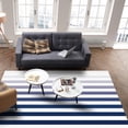 thumbnail image 4 of Area Rugs 2.7x5 Ft Navy Blue Stripe Gradient Non-Slip Washable Rug Indoor Rug Floor Mats Non Shedding Carpet for Living Room Bedroom Dining Room Home Decor, 4 of 8