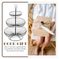 thumbnail image 6 of GOOHOCHY  Three Tier Fruit Bowl Tiered Serving Tray Basket Fruits Black, 6 of 8
