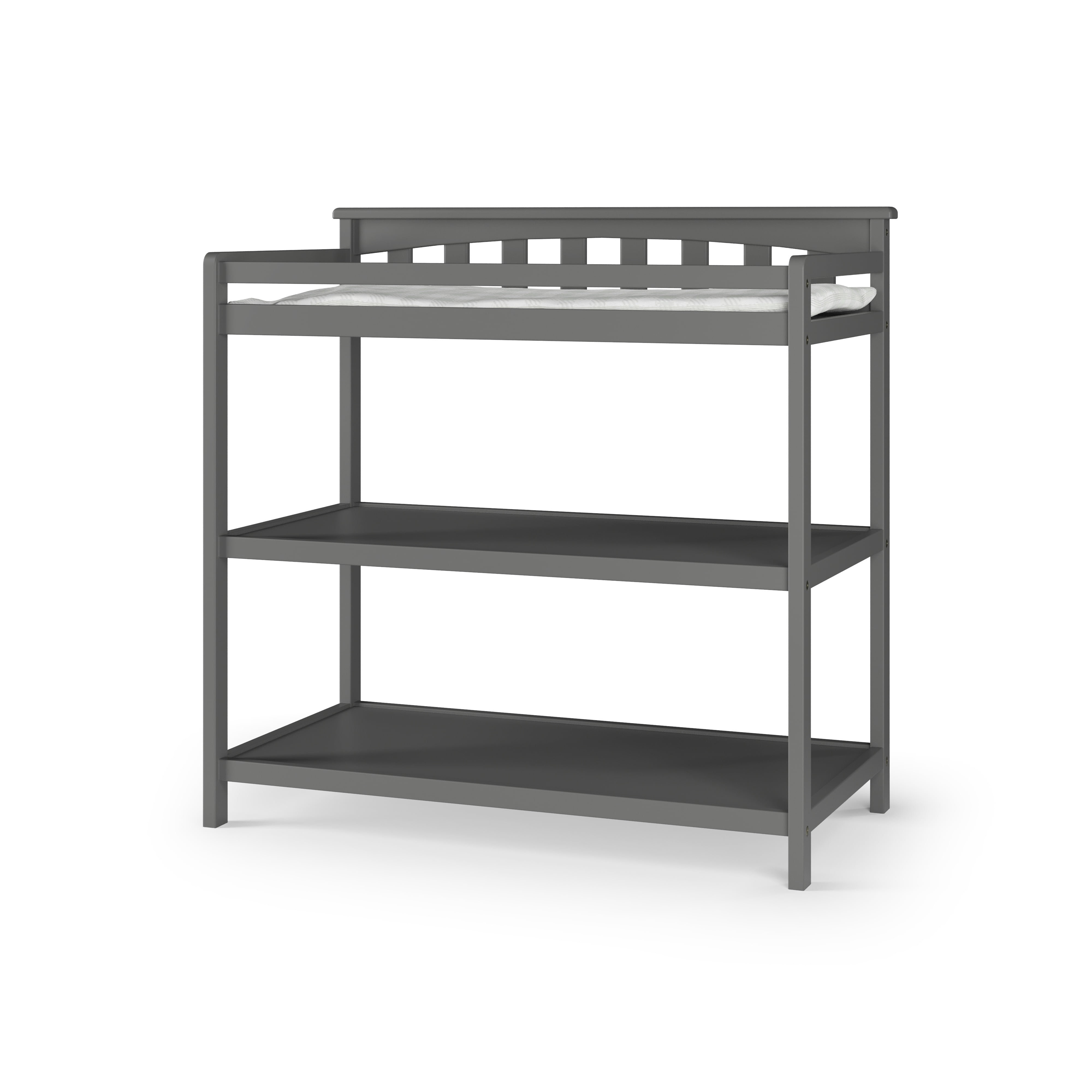 Child Craft Flat Top Changing Table, Cool Gray