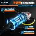 thumbnail image 3 of Gewna Car Buffer Polisher, 1600W 7 inch/6 inch Rotary Buffer Polisher with 7 Variable Speed 1000-3500 Rpm, 3 of 8