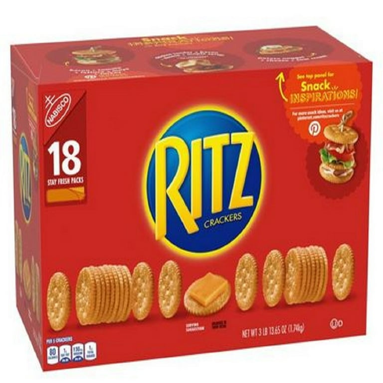 Nabisco Ritz Crackers, Buttery Fresh Pack, 61.6 oz. (18 pk