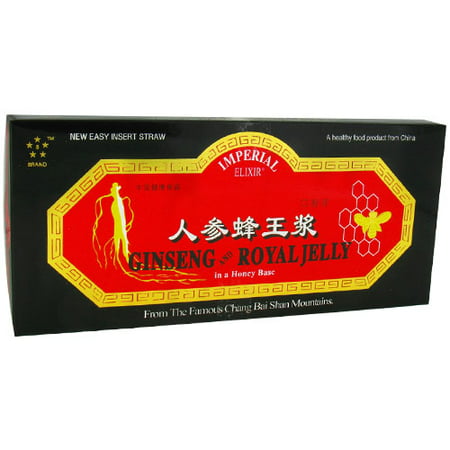 Imperial Elixir Rouge Panax Ginseng chinois et gelée royale Extrait - 10 ml - 10 FLACONS