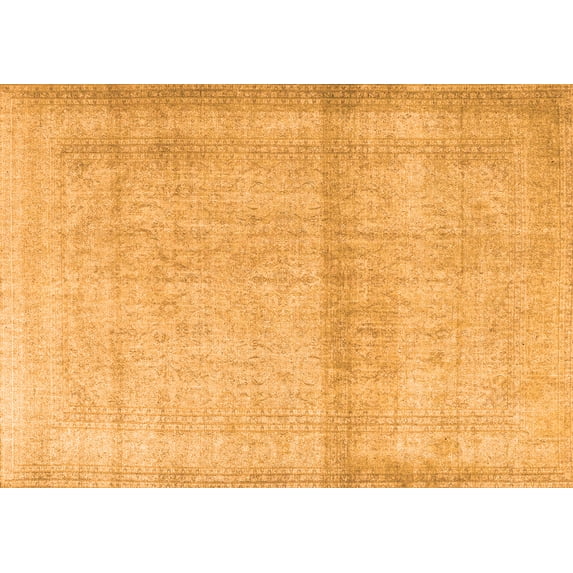 Ahgly Company Indoor Rectangle Persian Orange Traditional Area Rugs, 5' x 7'