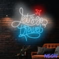 thumbnail image 3 of Handmadetneonsign Let's Go Travel Neon Sign, Airplane Led Sign, Travel Wall Art, Wall Decor 91178, 3 of 5