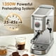 thumbnail image 3 of Máquina de café espresso Spacekey, 20 bar, 1350 W, con espumador de leche, color plateado, 3 of 7