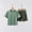 Green, variant on Kids Boys Sportswear Set Light Blue Geometric Camo Athletic Shorts and T-Shirt 2-Piece Quick-Dry Play Outfit for Ages 4-13,Size 6-7 T