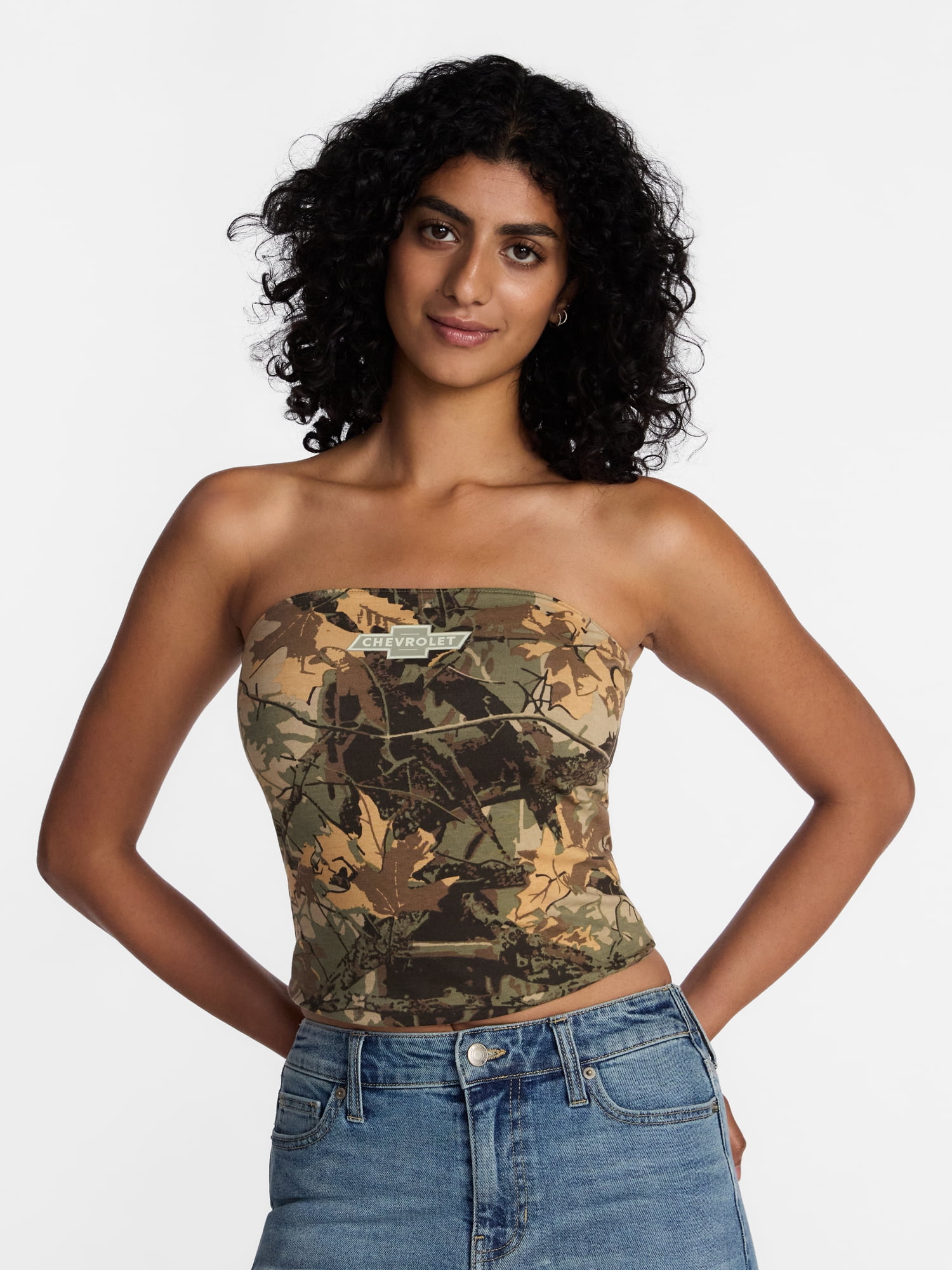 Chevrolet Women's Reversible Graphic Tube Top, Sizes XXS-XXL