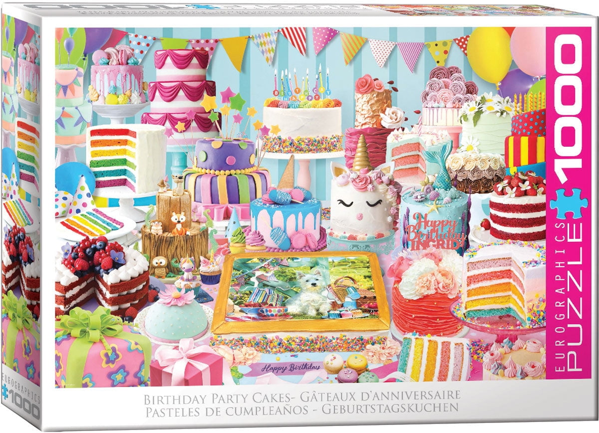 Puzzle Sweet Rainbow Party Birthday Cake Party Walmart Com
