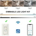 thumbnail image 6 of Sofucor 66" Modern Black Ceiling Fan with Light ,Phone APP and Remote,Voice Control, 6 of 12