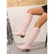 thumbnail image 1 of New Arrival Chunky Heel Embroidered Knee High Boots Pointed Toe Vintage Western Style Women Outdoors Fashionable Slip-resistant Boots, 1 of 5