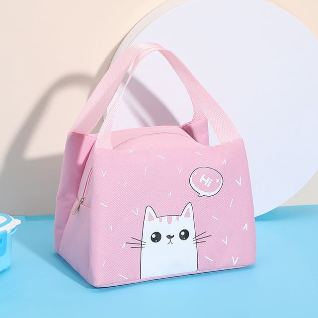 Boovnll Lunch Box for Women, Reusable Portable Heat Insulation and Leakproof Lunch Box, Cooler Bag for School Lunches Work Lunches Outdoor Picnics Lunch Bag