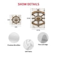 thumbnail image 7 of Brown Rudder Coastal Kitchen Dish Towels for Drying Dishes Set of 4, Summer Beach Ocean Nautical Waffle Weave Microfiber Hand Tea Bathroom Towels Quick Dry & Absorbent Towel 12x12, 7 of 7