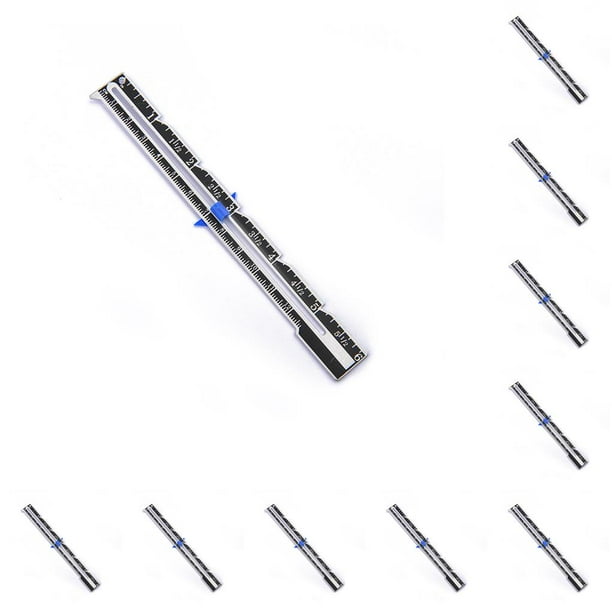 Yuarrent Regla de guía de costura DIY, fijación Flexible de aluminio, reglas de acolchado prácticas y convenientes para marcar vestidos, artesanías Azul 10piezas Yuarrent CBP214653
