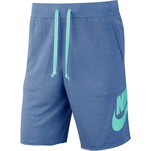 blue nike sweat shorts