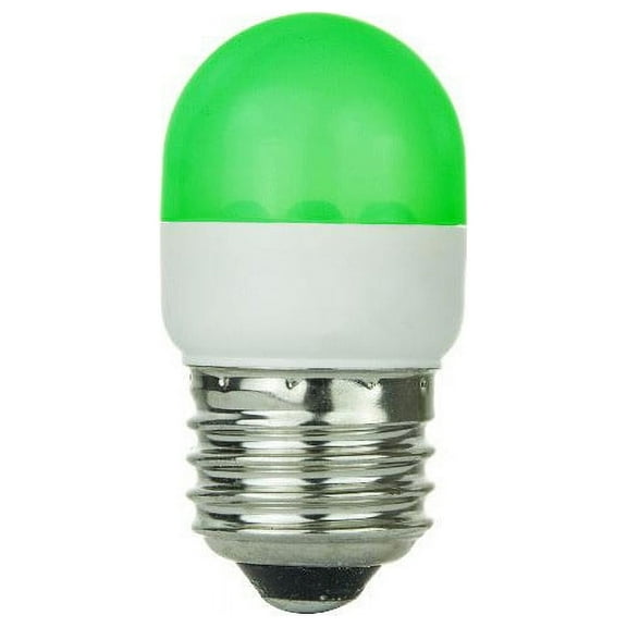 SUNLITE Green 0.5w Tubular T10 Medium Screw In Base Light Bulb
