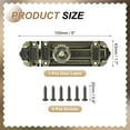 thumbnail image 2 of Uxcell Slide Barrel Bolt Latch Vintage Decorative Sliding Lock with Mounting Screws for Wooden Door Barn Fence Shed Window Green Bronze 6 Inch, 2 of 7