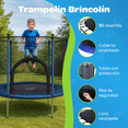 thumbnail image 2 of Trampolín Yei 55 Pulgadas con Red de Seguridad Estructura de Acero y Protección Acolchonada, 2 of 6