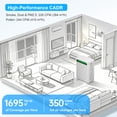 thumbnail image 3 of Air Purifier, HEPA Air Purifier for Home Large Room Up to 1695 ft² in 1 Hr, Dual H13 Filters with 99.97% Filtration, PM2.5 Monitor, Ultra-Quiet, Multi-Mode for Dust, Pet Odor & Allergies, 3 of 12