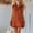 Orange, variant on QUNYINEY Cotton Linen Womens Sun Dresses Summer Casual Mini White Sleeveless Shirt Dress Button Down Loose Fit Collared with Pockets Dresses
